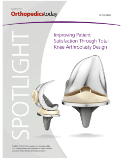 Improving Patient Satisfaction Through Total Knee