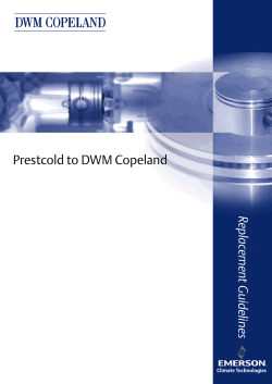 Prestcold to DWM Copeland - Emerson Climate Technologies