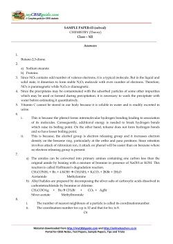 Chemistry Sample Paper 2(sol)