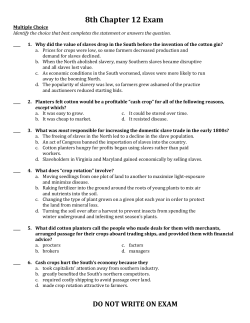 8th Chapter 12 Exam DO NOT WRITE ON EXAM