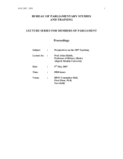 by Prof. Irfan Habib, Head of the Department of History (Retd