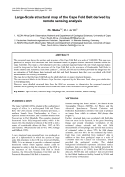 Large-Scale structural map of the Cape Fold Belt derived by remote