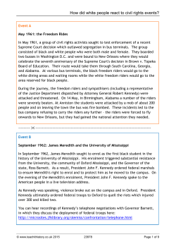 How did white people react to civil rights events?