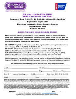 Schools Out Run About, Relay for Life of