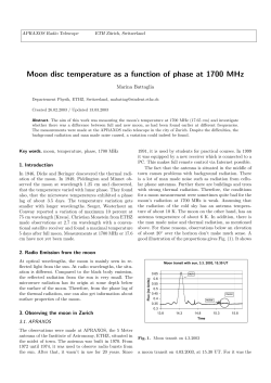Moon disc temperature as a function of phase at - ETH E