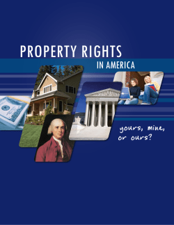 property rights - Bill of Rights Institute