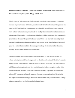 Michaela DeSoucey: Contested Tastes