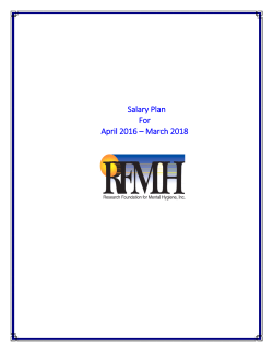 RFMH Salary Plan Document