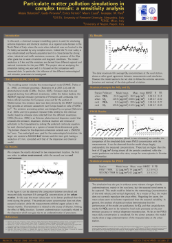 Particulate matter pollution simulations in complex terrain: a