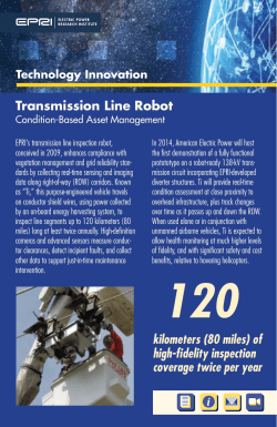 Transmission Line Robot kilometers (80 miles) of high