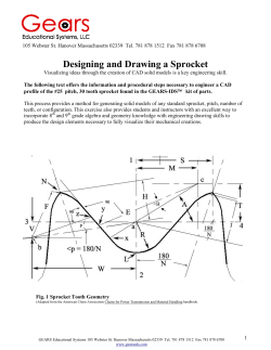 Designing and Drawing a Sprocket