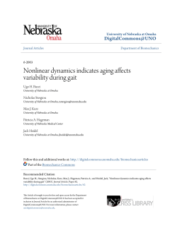Nonlinear dynamics indicates aging affects