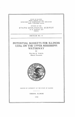 Potential Markets for Illinois Coal on the Upper Mississippi Waterway