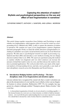 Capturing the attention of readers? Stylistic and