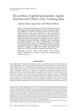 The politics of global production