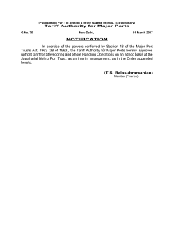 writereaddata/UploadFile - Tariff Authority for Major Ports