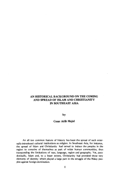 An historical background on the coming and spread of Islam and