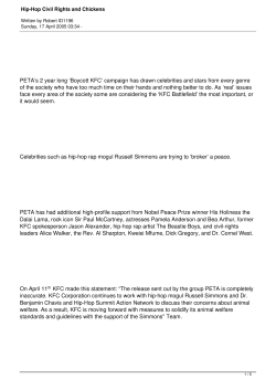 Hip-Hop Civil Rights and Chickens