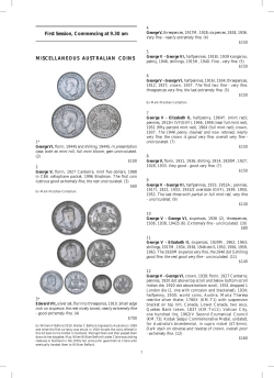 First Session, Commencing at 9.30 am MISCELLANEOUS
