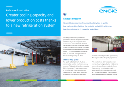 Greater cooling capacity and lower production costs thanks to a new