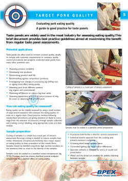 5. Evaluating pork eating quality
