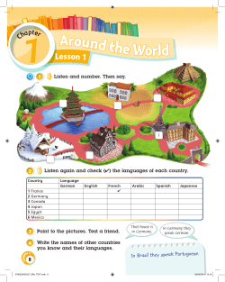 1 Around the World - Macmillan English
