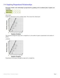 5-6 Graphing Proportional Relationships