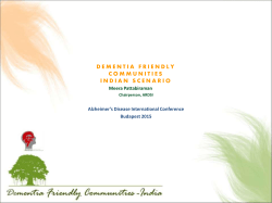 dementia friendly communities indian scenario