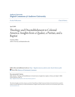 Theology and Disestablishment in Colonial America: Insights from a