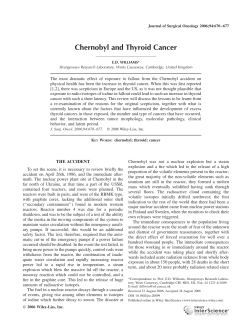 Chernobyl and thyroid cancer