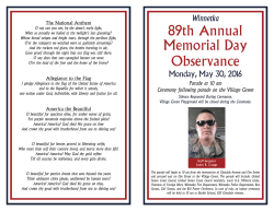 89th Annual Memorial Day Observance