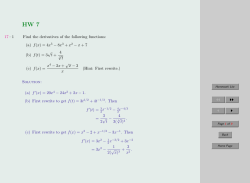 Honors Calculus I
