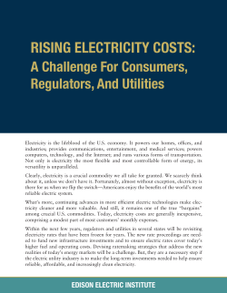 Rising Electricity Costs - Edison Electric Institute