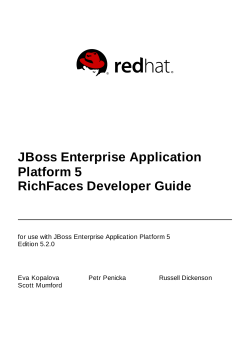 JBoss Enterprise Application Platform 5 RichFaces Developer Guide