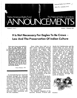 It Is Not Necessary For Eagles To Be Crows &middot; Law And The