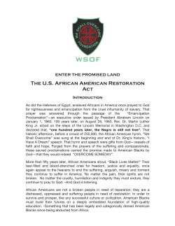 The U.S. African American Restoration Act
