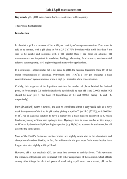 Lab.13.pH measurement