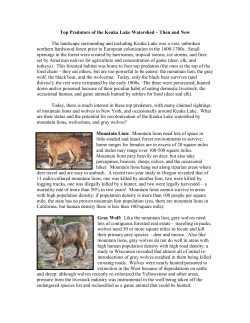 Top Predators of the Keuka Lake Watershed