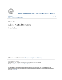 Africa - An End to Famine