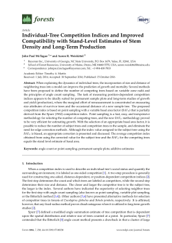 Individual-Tree Competition Indices and Improved Compatibility with