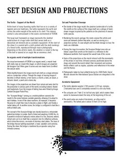 set design and projections