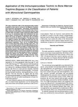 Application of the Immunoperoxidase Technic to Bone Marrow