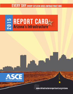 2015 REPORT CARD Arizona`s Infrastructure