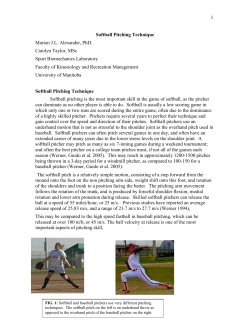 Softball Pitching Analysis