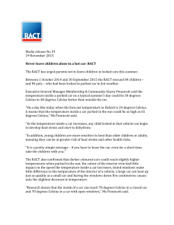 Media release No 39 19 November 2015 Never leave