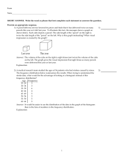Exam Name___________________________________ SHORT