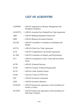 list of acronyms - Economic Research Institute for ASEAN and East