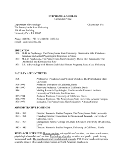 stephanie a. shields - Personal.psu.edu