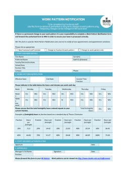 working pattern(s) - Deakin Policy Library