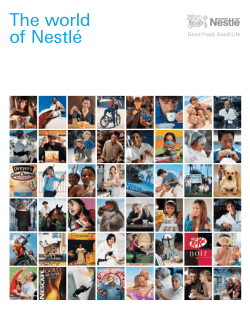 The world of Nestl&eacute;